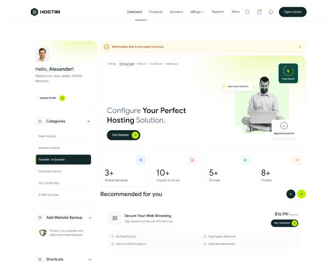 Premium WHMCS Themes